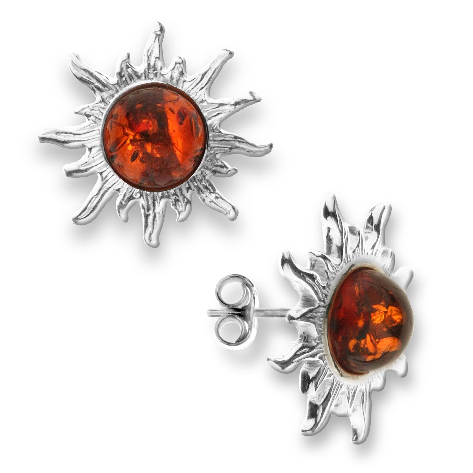 OSTSEE-SCHMUCK Paar Ohrstecker Ostsee-Schmuck Ohrstecker Sonne günstig online kaufen