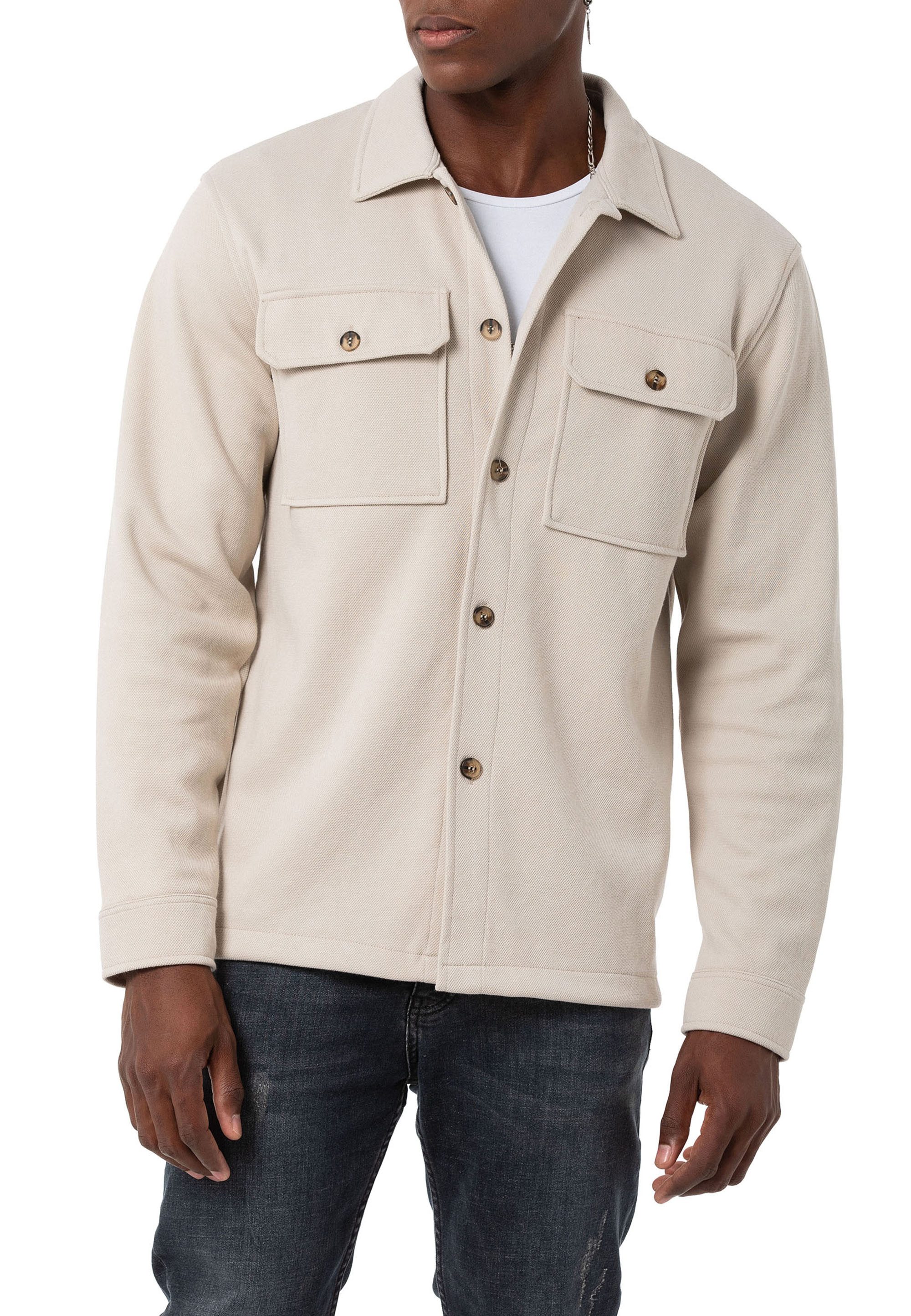 RedBridge Hemdjacke mit Brusttaschen - Stilvolles Overshirt für Freizeit und Alltag atmungsaktiv, vielseitig