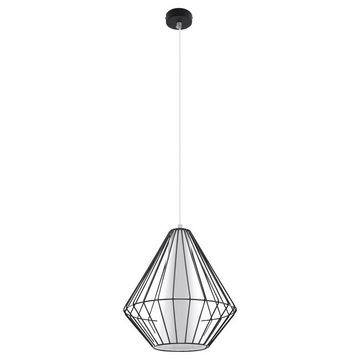 famlights Hängeleuchte, Pendelleuchte Henry aus Stahl in Schwarz E27 1 x 60 W, keine Angabe, Leuchtmittel enthalten: Nein, warmweiss, Hängeleuchte, Pendellampe, Pendelleuchte