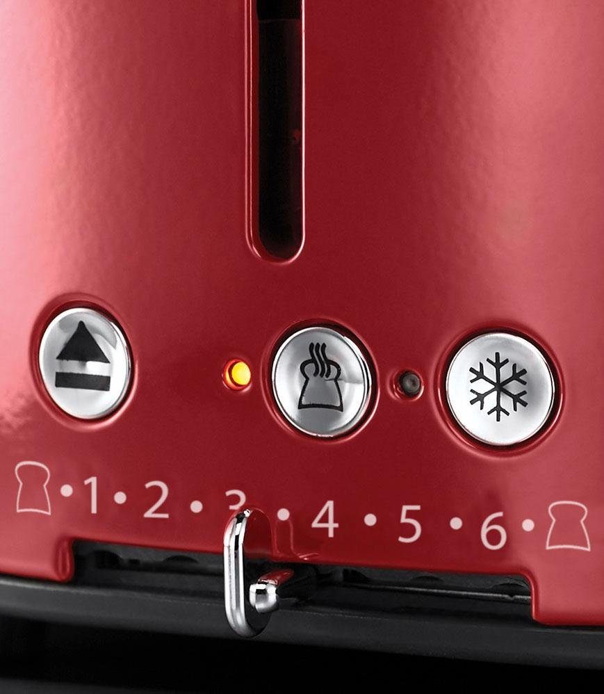 21680-56, kurze W, Toaster Retro Ribbon 1300 HOBBS Red 2 RUSSELL Rot Schlitze,