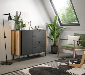 xonox.home Sideboard Kommode Pure, grau / Artisan Eiche, verschiedene Größen, mit Schubk