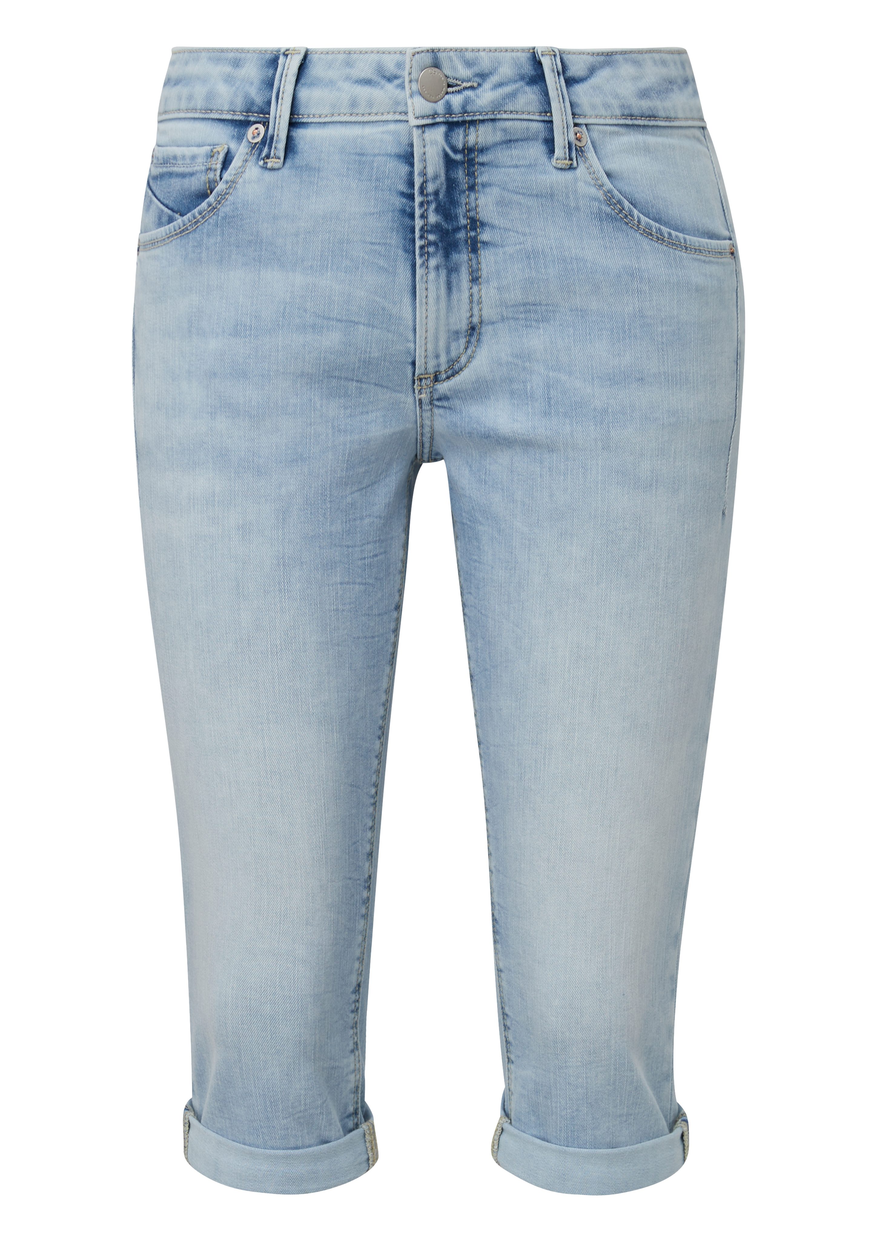 QS 3/4-Hose Capri-Jeans Catie / Mid günstig online kaufen