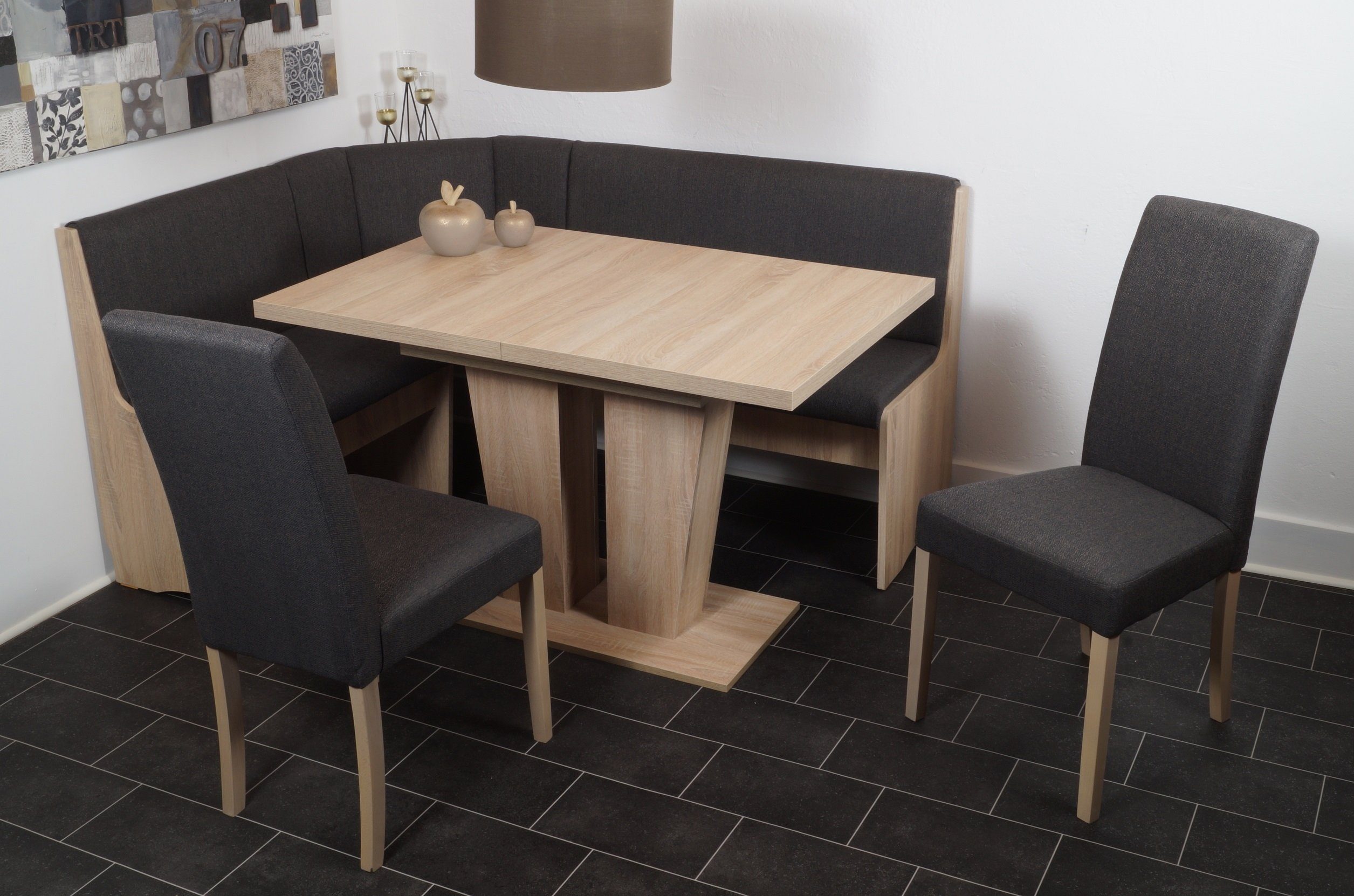 Stolebaenk Eckbankgruppe Duisburg VEDUSO Sonoma Eiche, (Eckbank Set, 1 x Ec günstig online kaufen