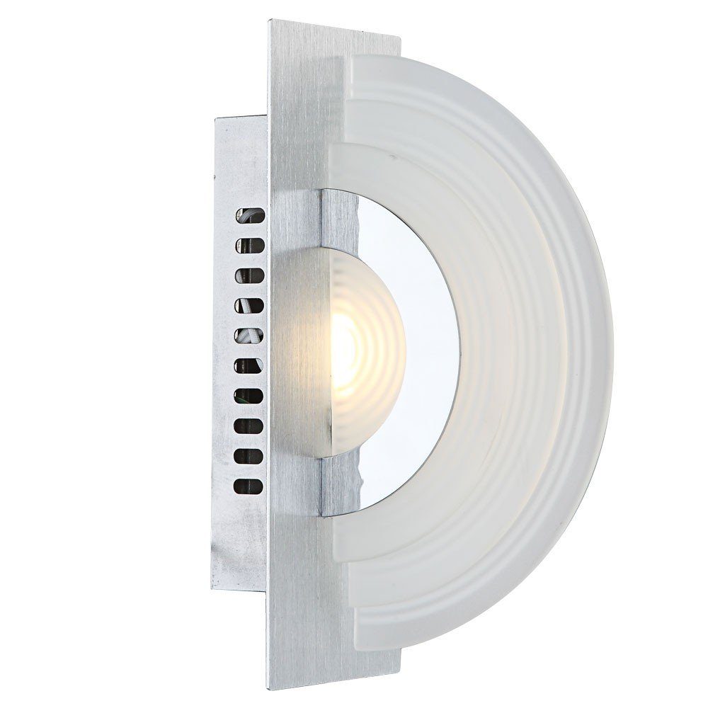 Globo LED Wandleuchte, Leuchtmittel inklusive, Aluminium Warmweiß, Wandleuchte Watt Beleuchtung Wandbeleuchtung LED Glas 5