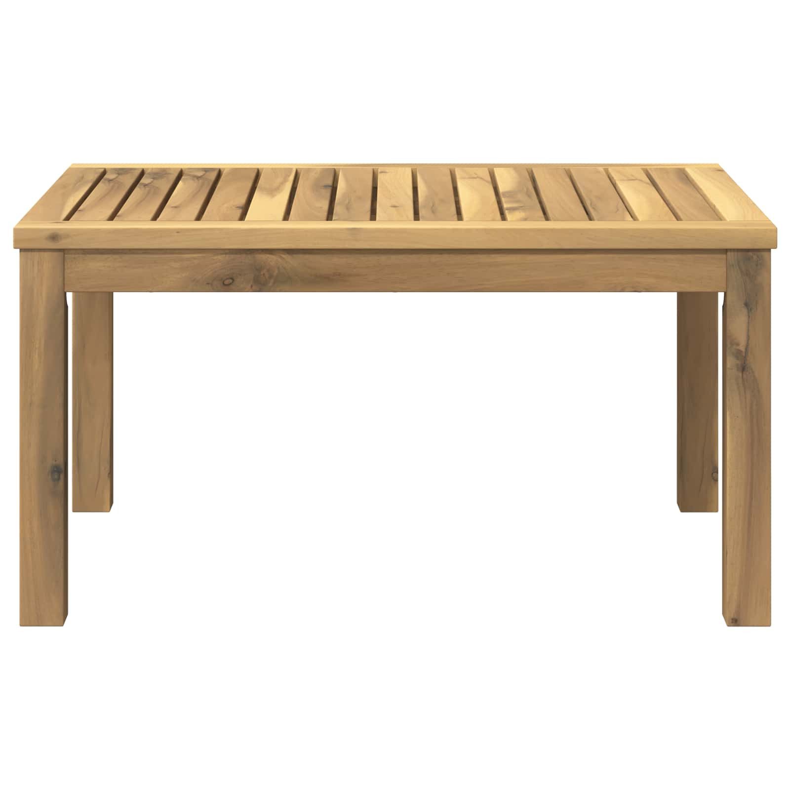 vidaXL Couchtisch Couchtisch Weiß 50 x 68,5 x 36 cm Massivholz (1-St) – Bild 4 von 5