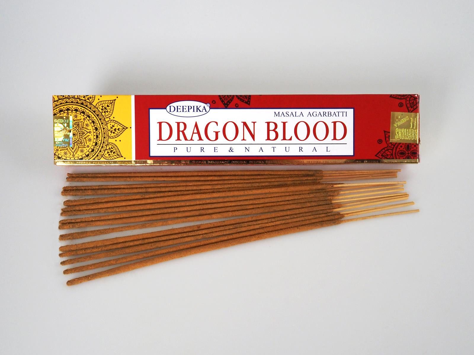 Hathi Räucherstäbchen DRAGON BLOOD Räucherstäbchen 15 g, DEEPIKA Pure & Natural Masala