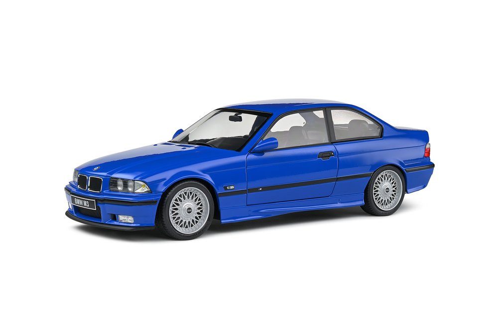 Solido Modellauto BMW M3 Coupe E36 1996 blau, Maßstab 1:18