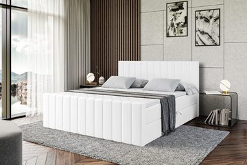 ALTDECOR Boxspringbett EDITA-Z (Multipocket-Matratze H4, H3 Matratze Bonellfederung, Topper, Kopfteil)