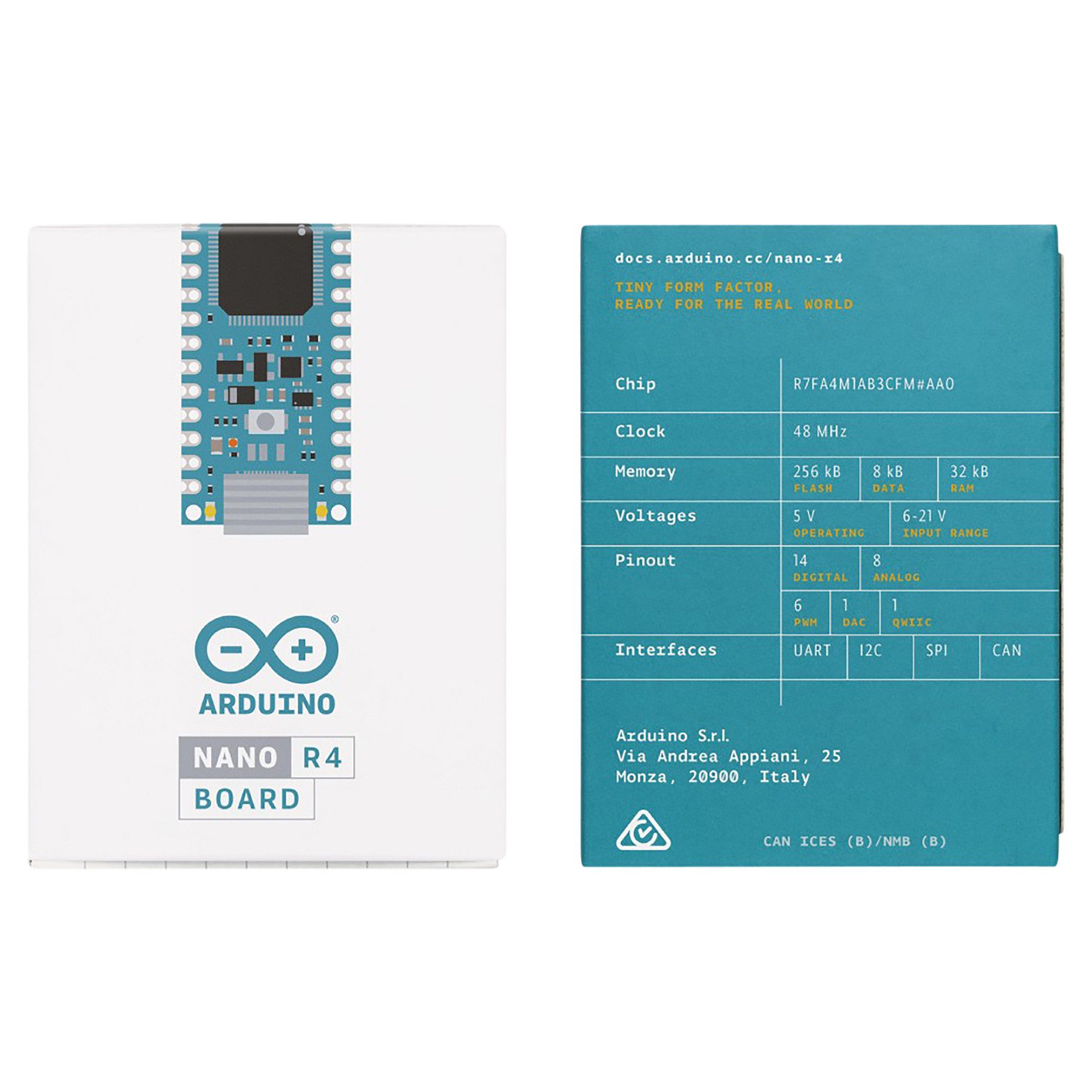 Arduino Roboter-Karte ARDUINO Nano R4 Mikrocontroller-Board ohne Header