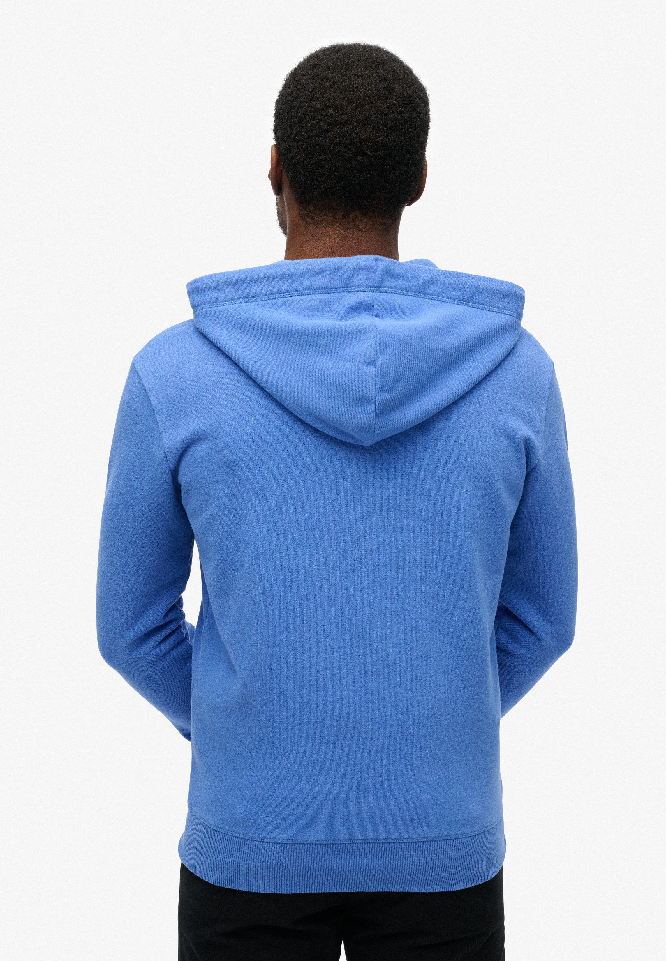 Superdry Kapuzensweatjacke ESSENTIAL LOGO ZIP HOODIE HB Baumwollmischung, slim fit