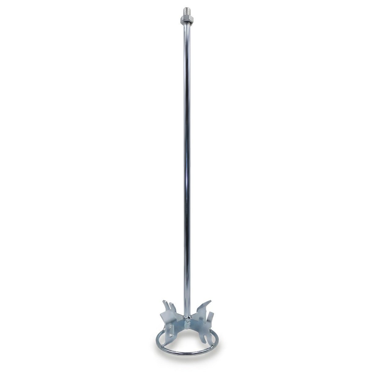 DEWEPRO Rührstab Rührquirl Paddelrührer mit 60mm Paddelhöhe u. M14-Aufnahme, ø120x6, Ø 120 mm, L: 600 cm