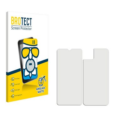 BROTECT flexible Panzerglasfolie für Cubot X20 Pro (Display+Rückseite), Displayschutzglas, Schutzglas Glasfolie matt entspiegelt Anti-Reflex