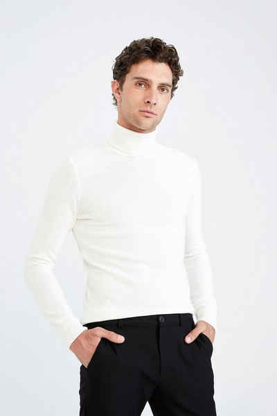 DeFacto Rollkragenpullover Herren Rollkragenpullover SLIM FIT