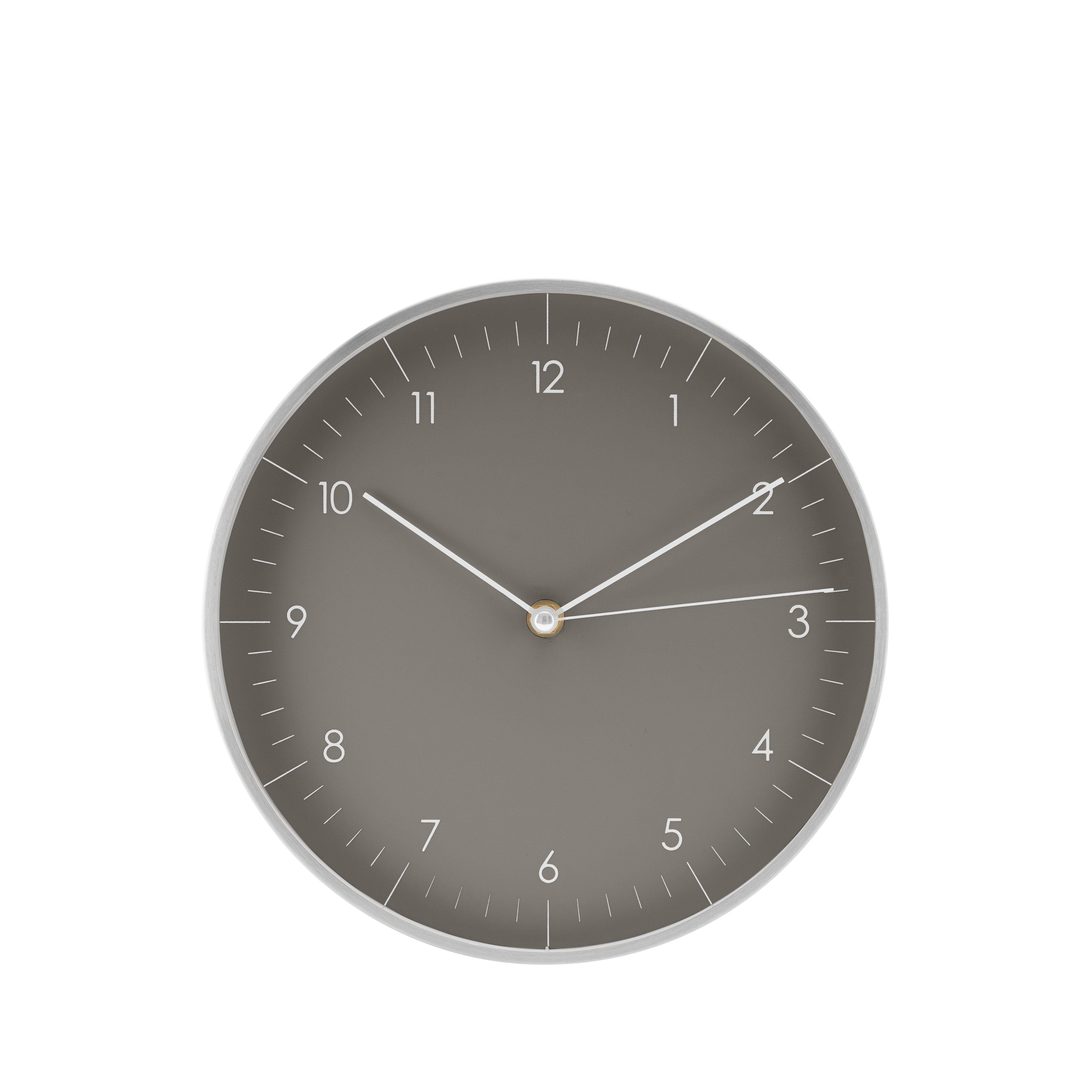 LIFESTYLE ohne Helsinki LUUK Ticken, Design) Grau skandinavisches Wanduhr & (lautlos modernes und