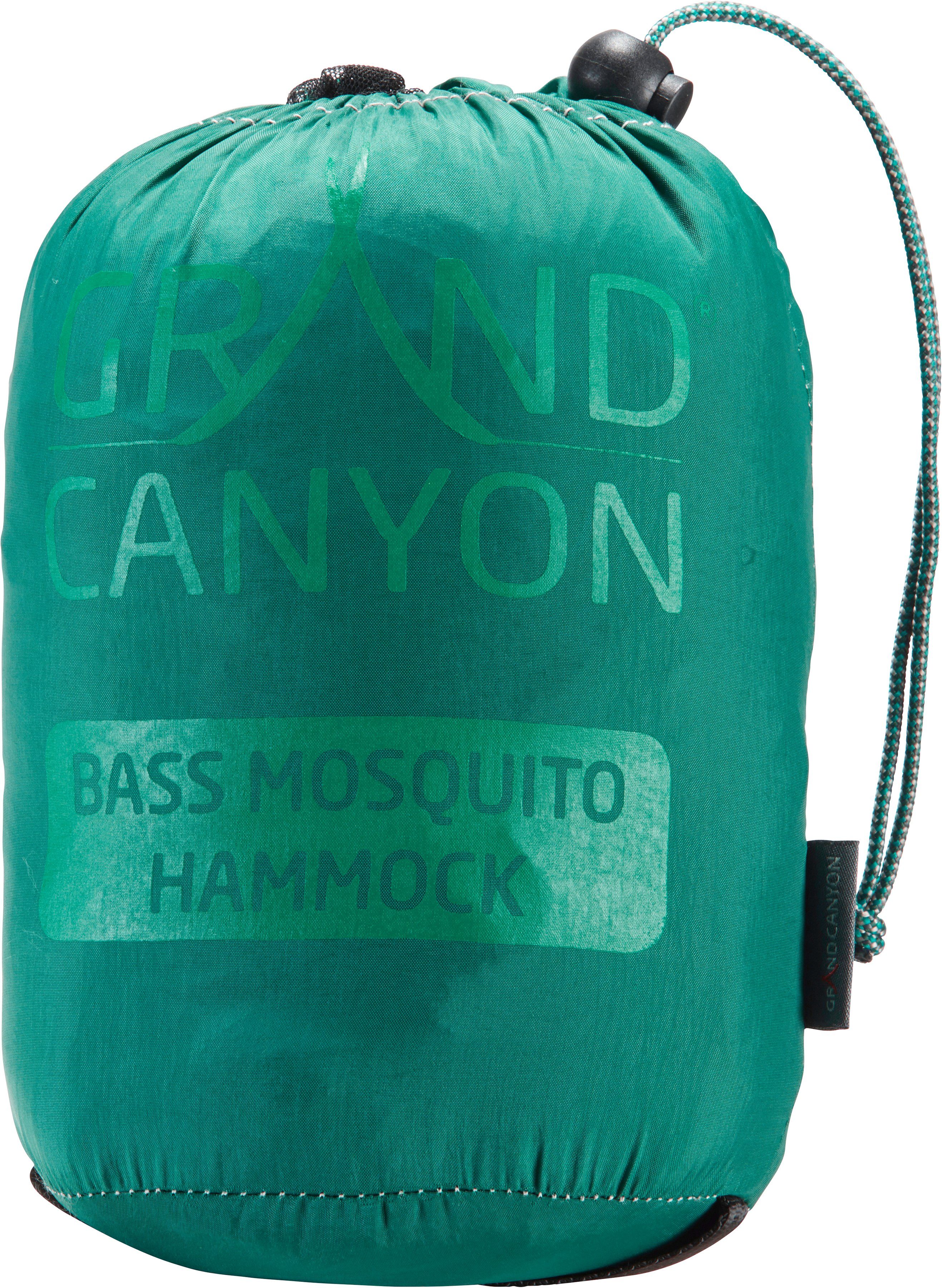 GRAND CANYON Hängematte grün Bass Hammock Mosquito Storm