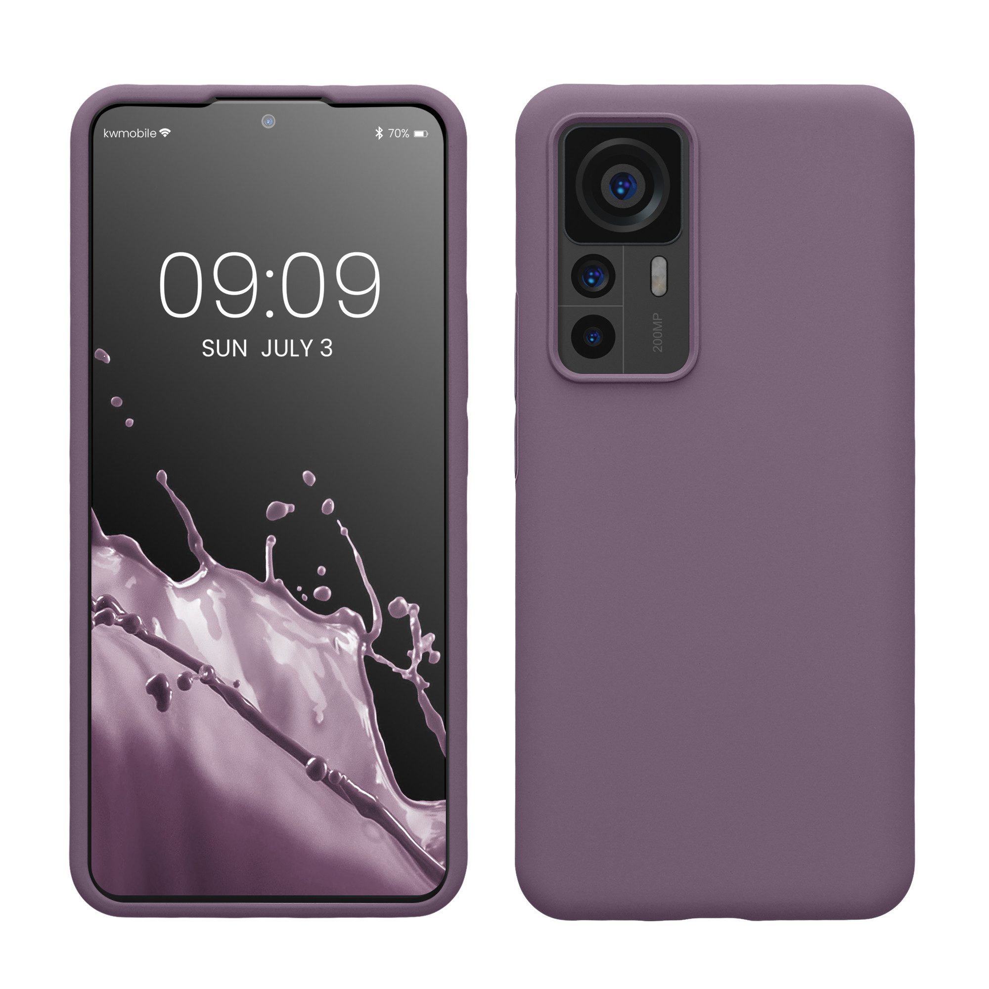 kwmobile Smartphone-Hülle Handyhülle für Xiaomi 12T / 12T Pro Hülle, Weiches Handy Silikon Case - Schutzhülle Cover