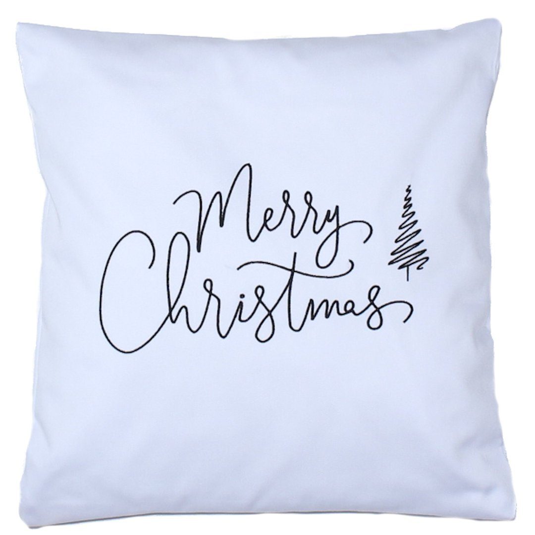 Primawela Kissenbezug Weihnachten bestickt minimalistisch Christmas-Merry günstig online kaufen