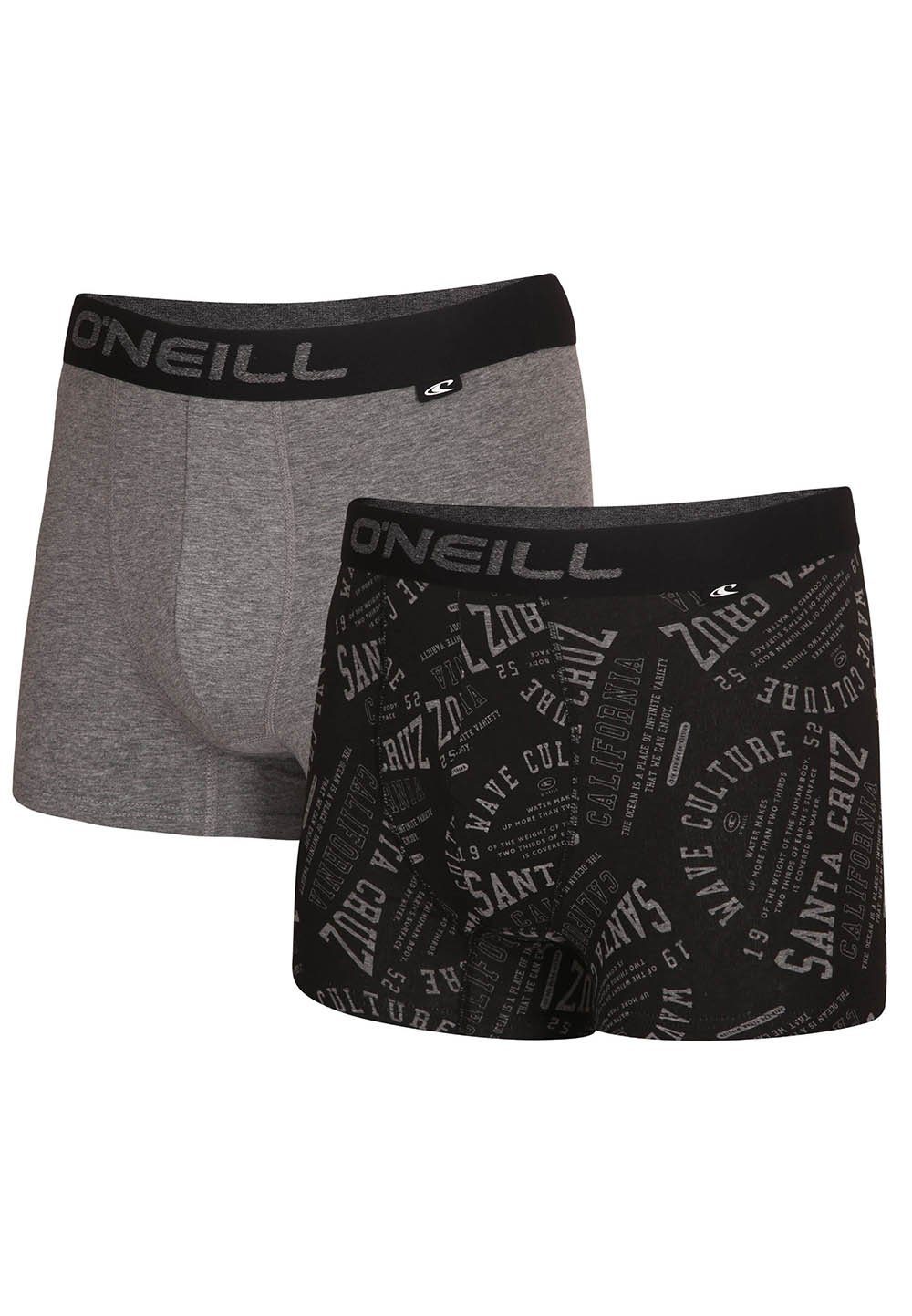 O'Neill Боксерские мужские трусы, боксерки O´Neill Herren Boxershort 2er Pack 900902 Grey Mel