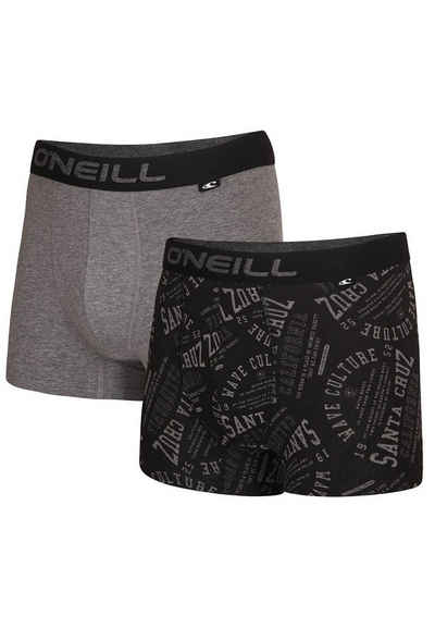 O'Neill Boxershorts O´Neill Herren Boxershort 2er Pack 900902 Grey Mel