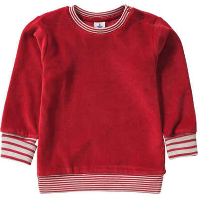 Leela COTTON Sweatshirt »Baby Sweatshirt aus Nicky Velours, Organic Cotton«