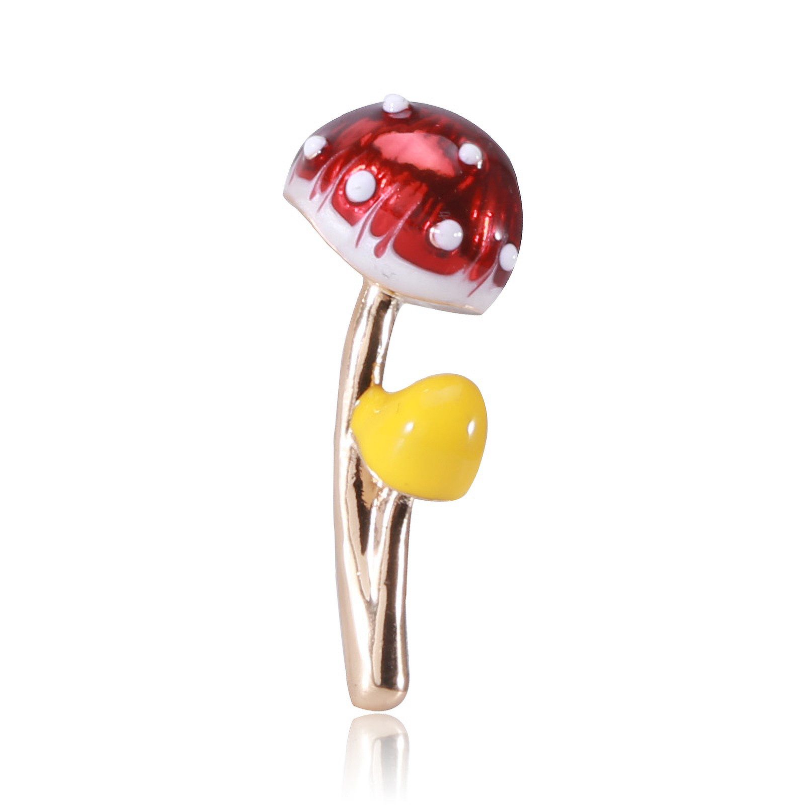 Brosche "bunte Pilze"