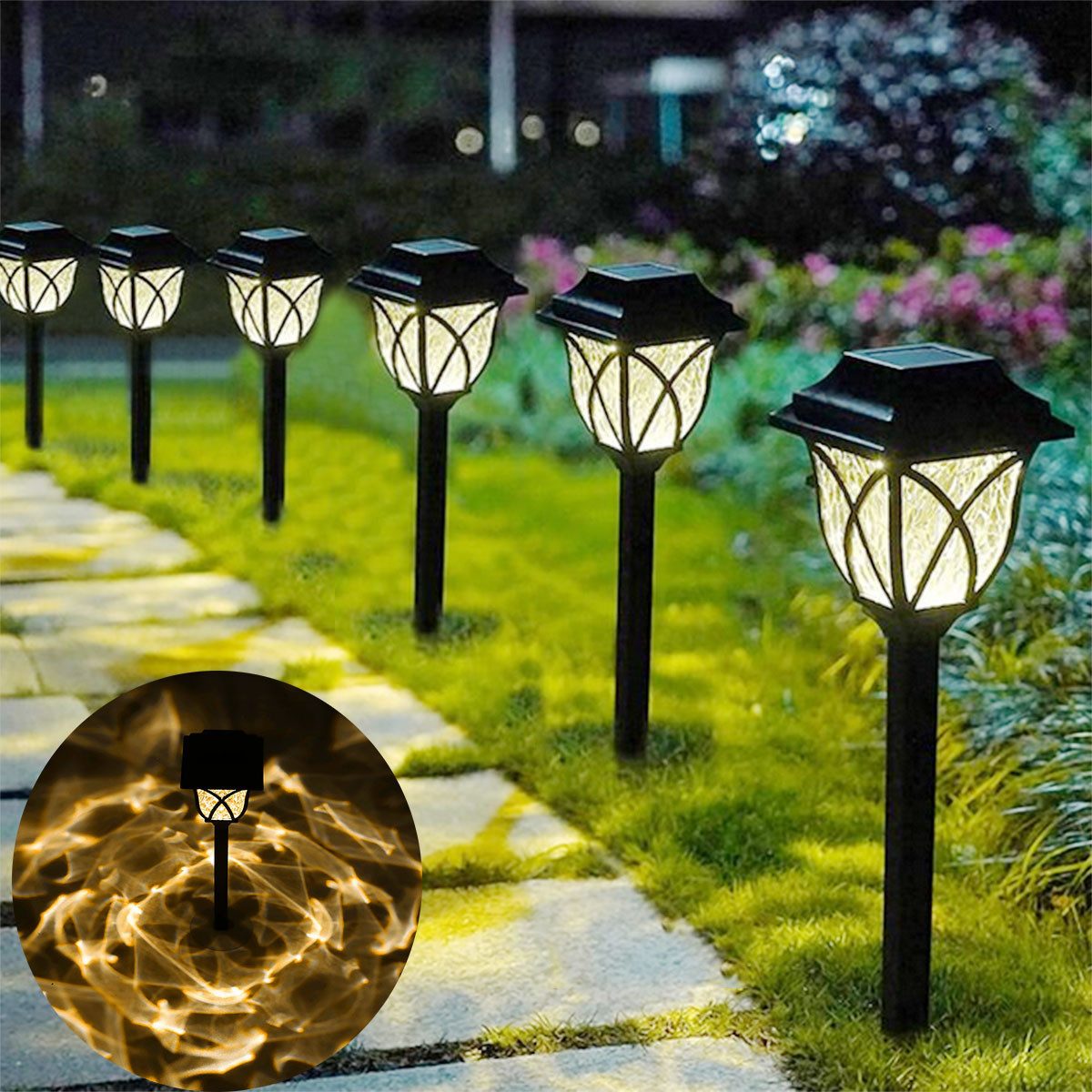 oyajia LED Solarleuchte 6er Set Solar günstig online kaufen