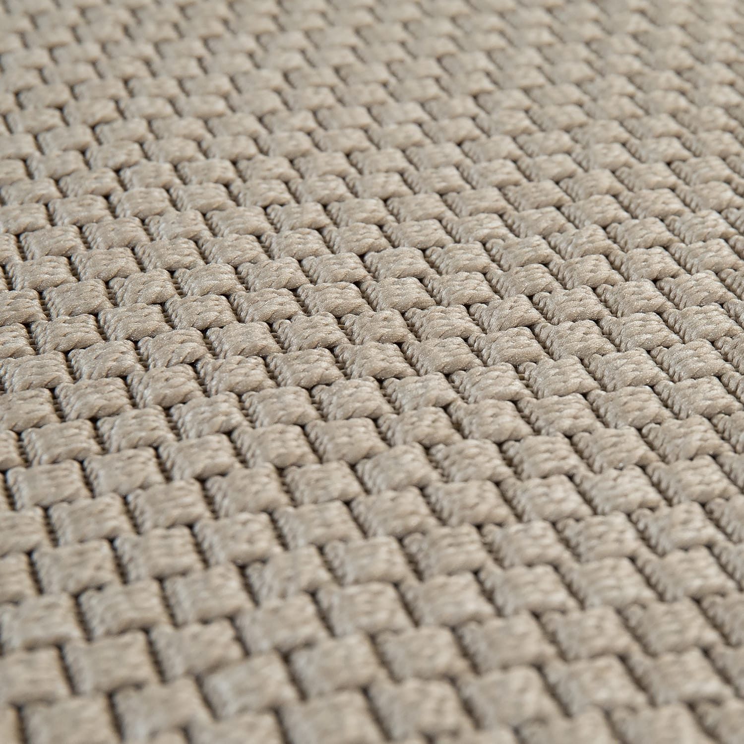 KADIMA DESIGN Outdoorteppich Natur Balkon, Terrasse schmutzabweisend Outdoor Teppich, Rechteckig, Höhe: 4 mm, 100% Polypropylen,60x100, Beige