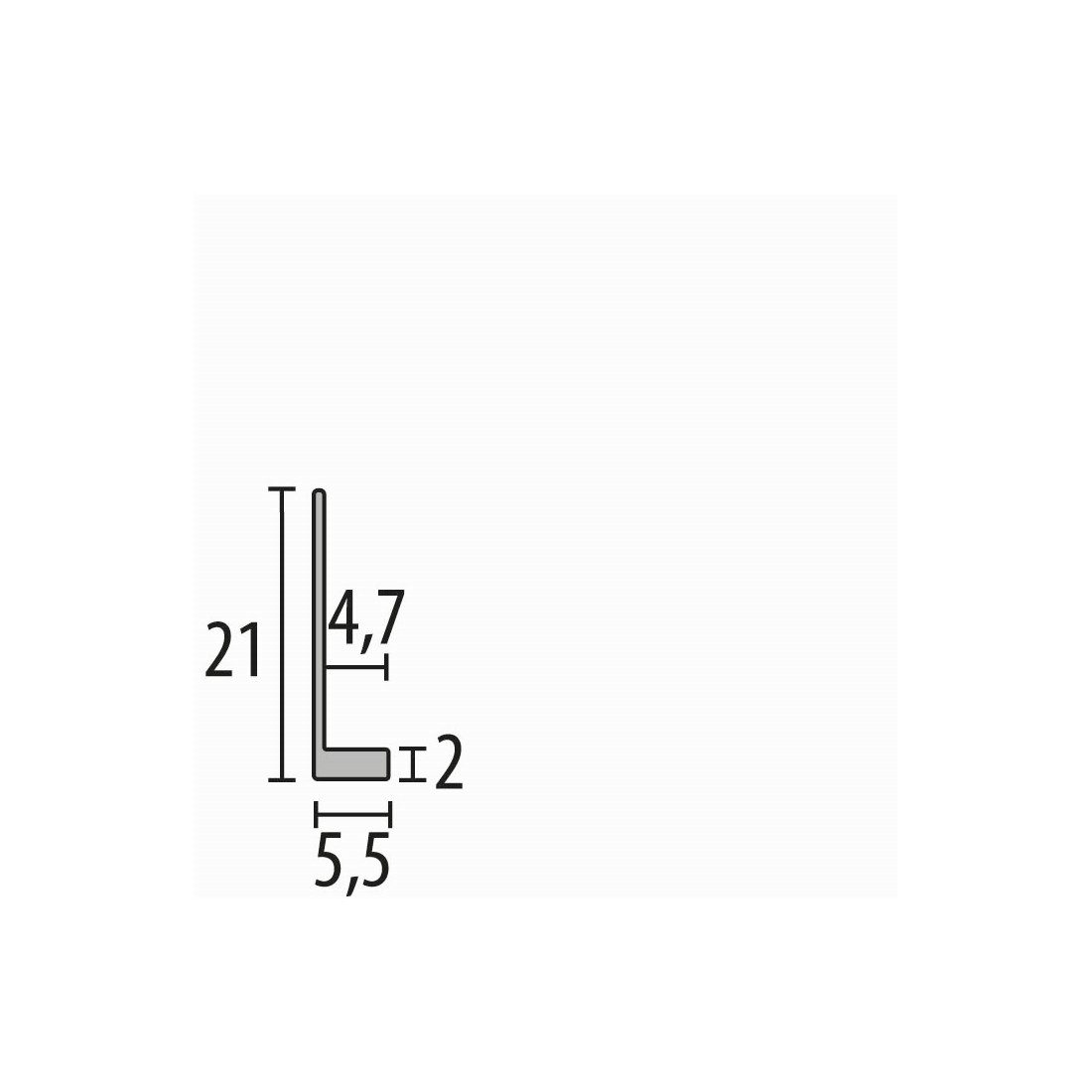 Küberit Verbindungsprofil 5.5 x 21 x günstig online kaufen