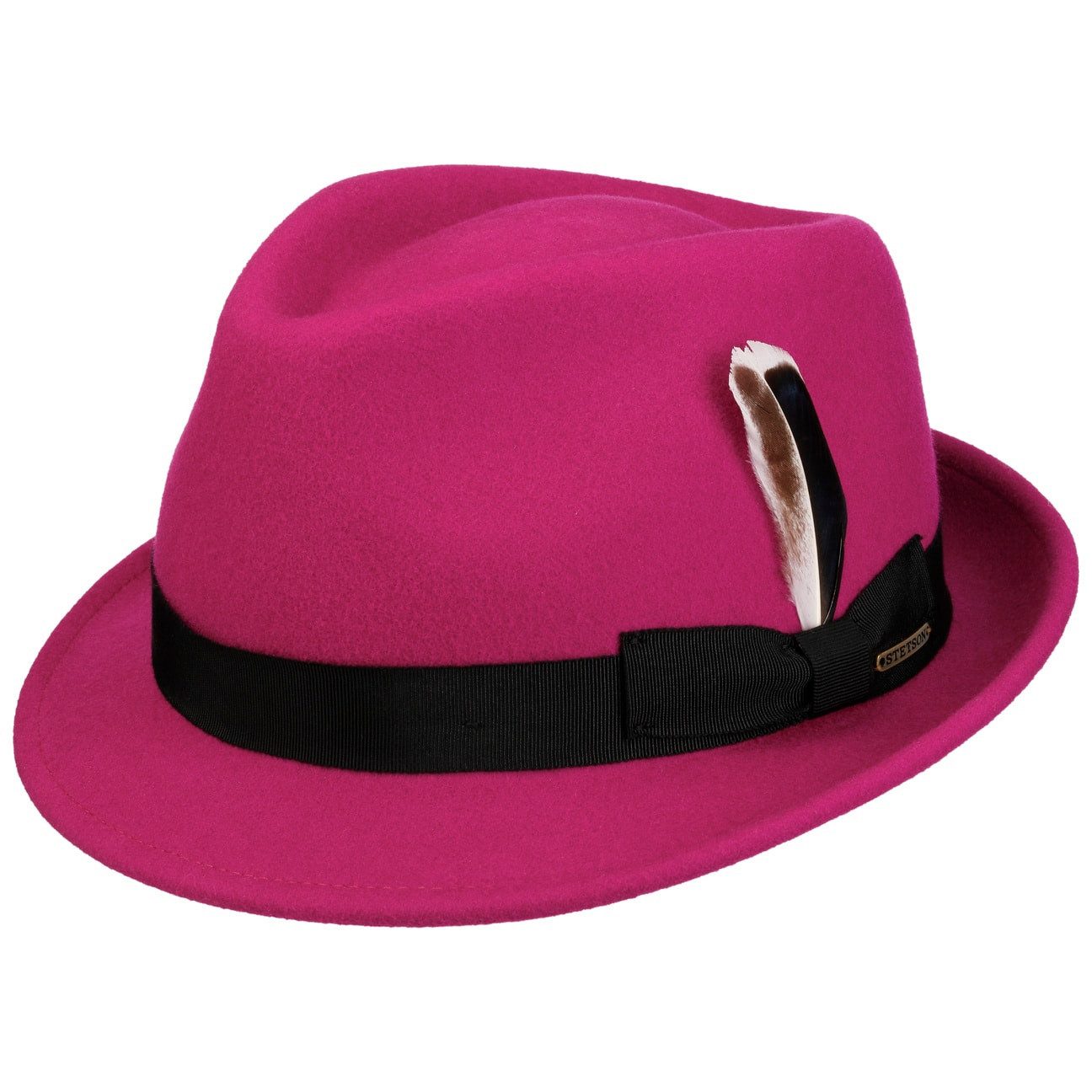Stetson Trilby (1-St) Wollfilzhut mit Ripsband