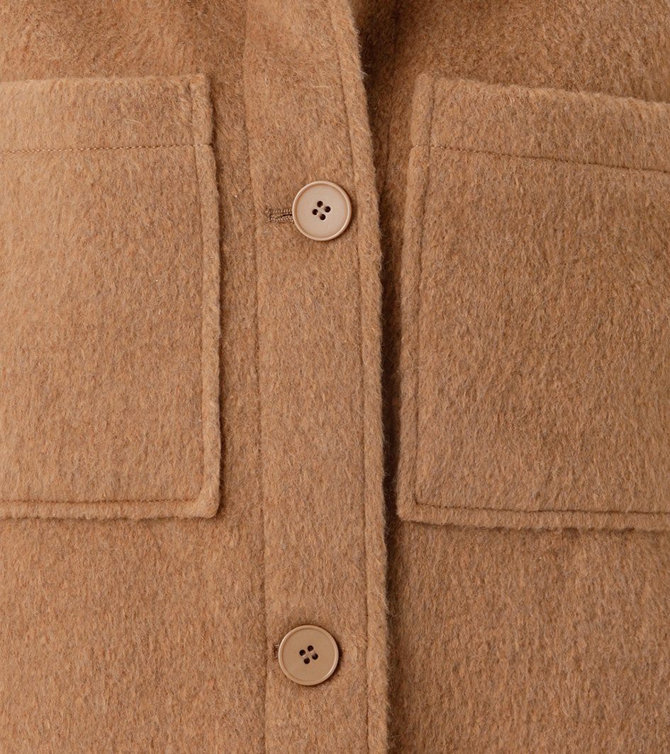 Aniston CASUAL Fleecejacke mit tonigen Knöpfen zu schließen