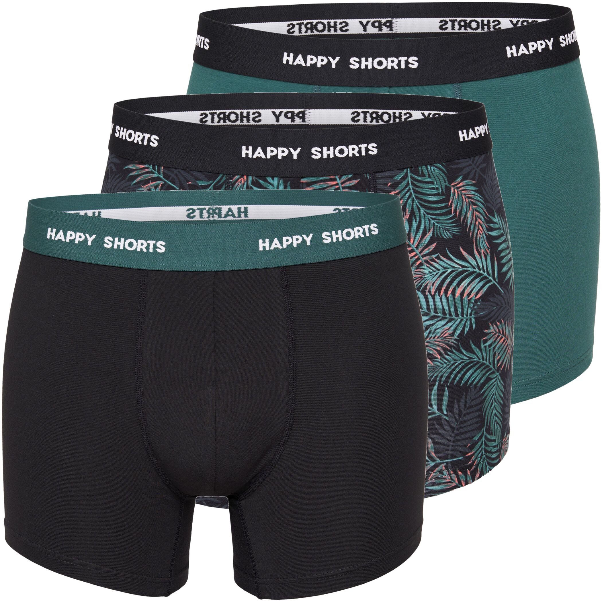 HAPPY SHORTS Trunk 3er Pack Happy Shorts Boxershorts Pants Boxer Blätter Gr günstig online kaufen