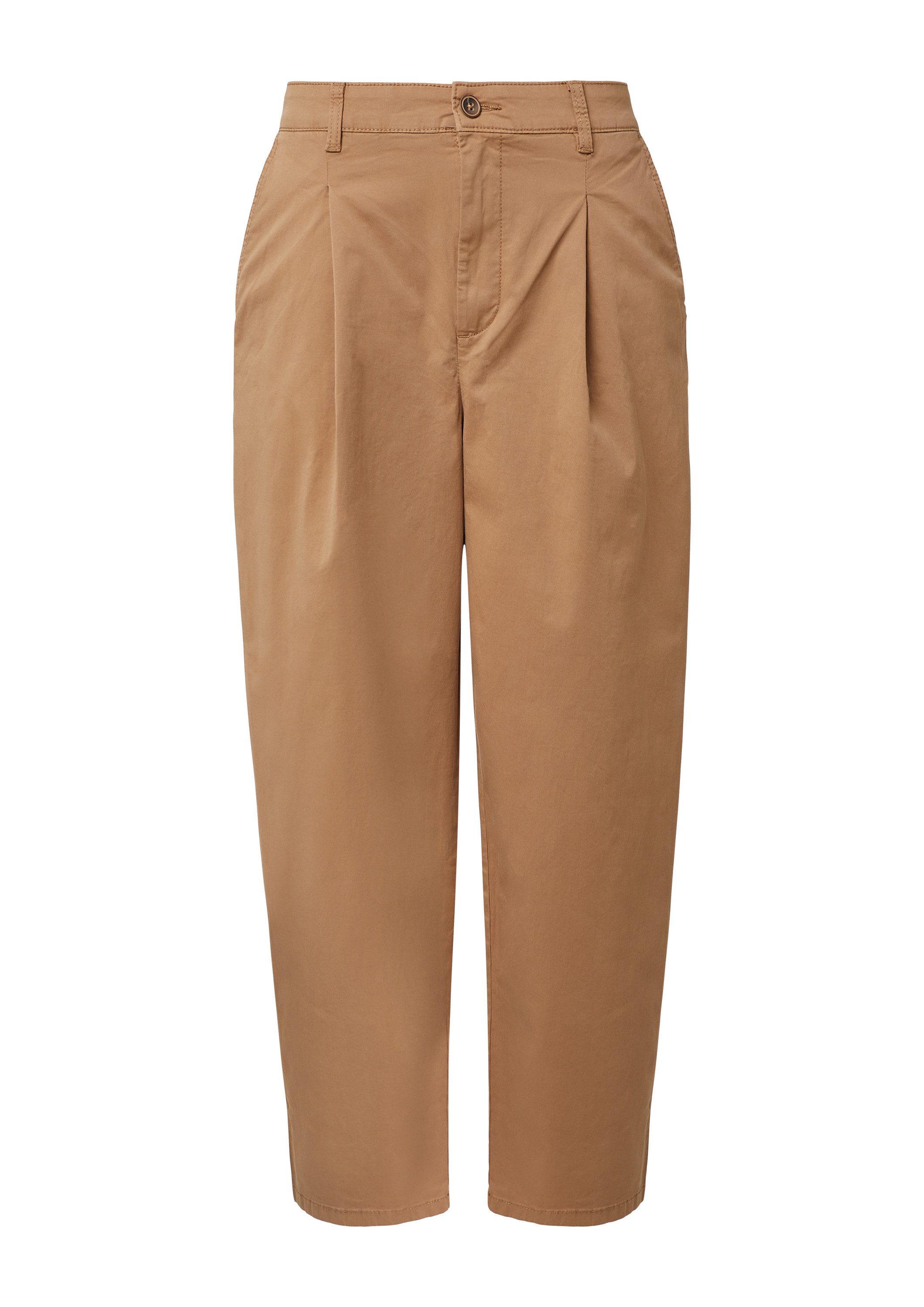 s.Oliver Chinos Hose Baumwollstretch-Hose mit Barrel Leg günstig online kaufen