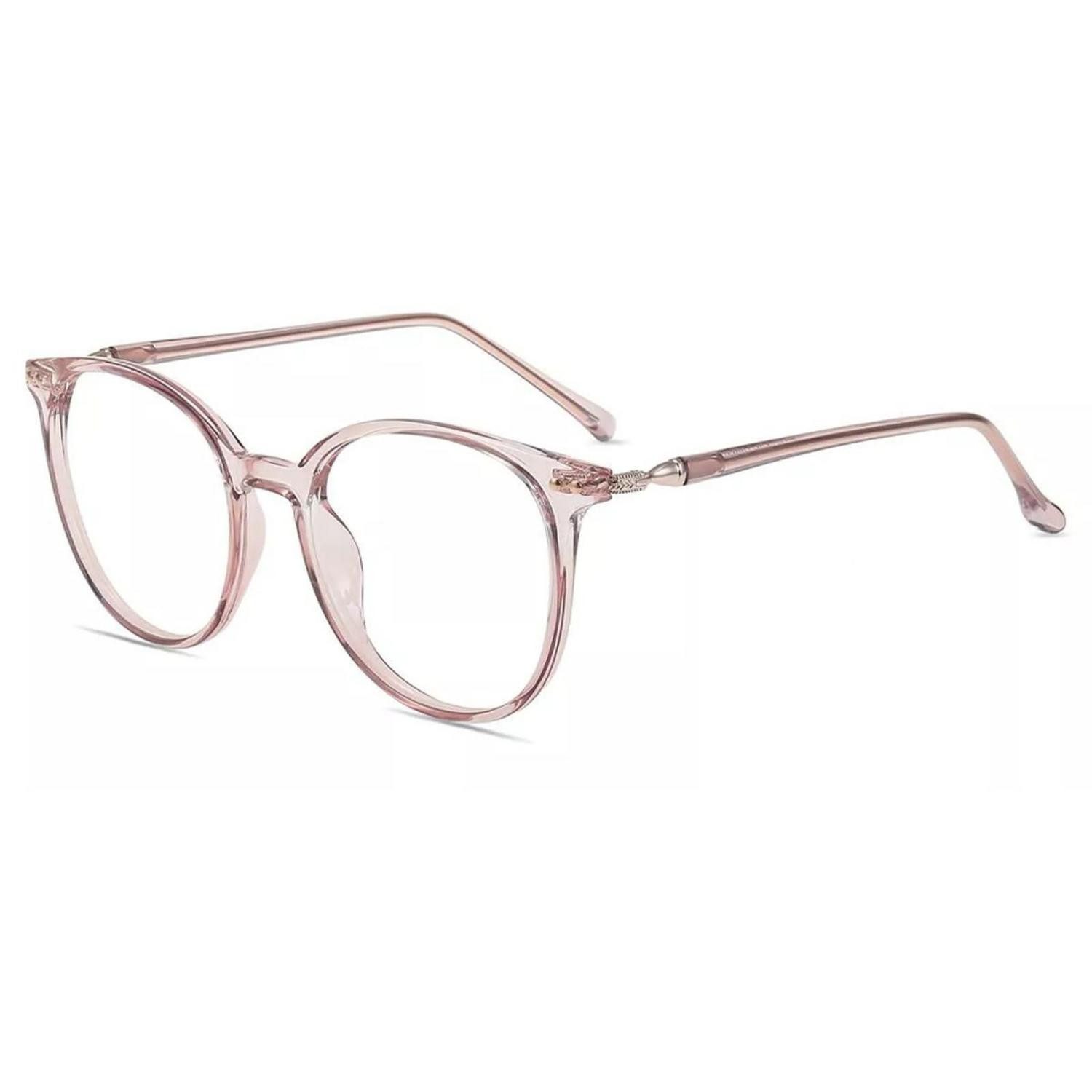 LuxusKollektion Brille Blaulichtfilter Brille Rosa Klar 0.0x
