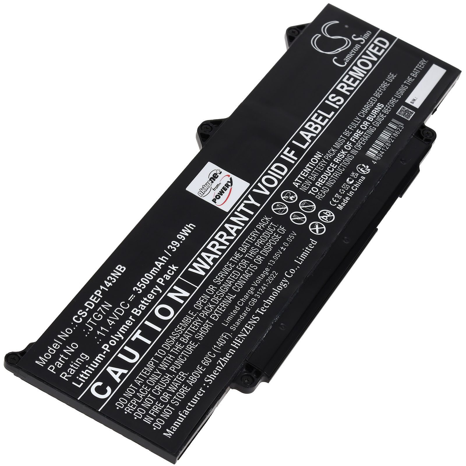 Powery Akku für Dell Latitude 14 3440 DDR4 Laptop-Akku 3500 mAh (11.4 V)