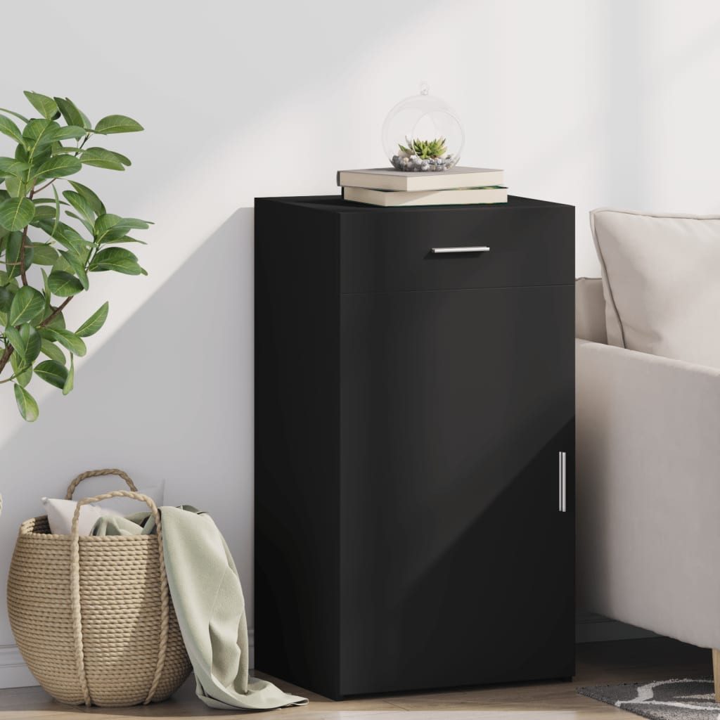 furnicato Sideboard Schwarz 50x42,5x93 cm Holzwerkstoff (1 St) günstig online kaufen