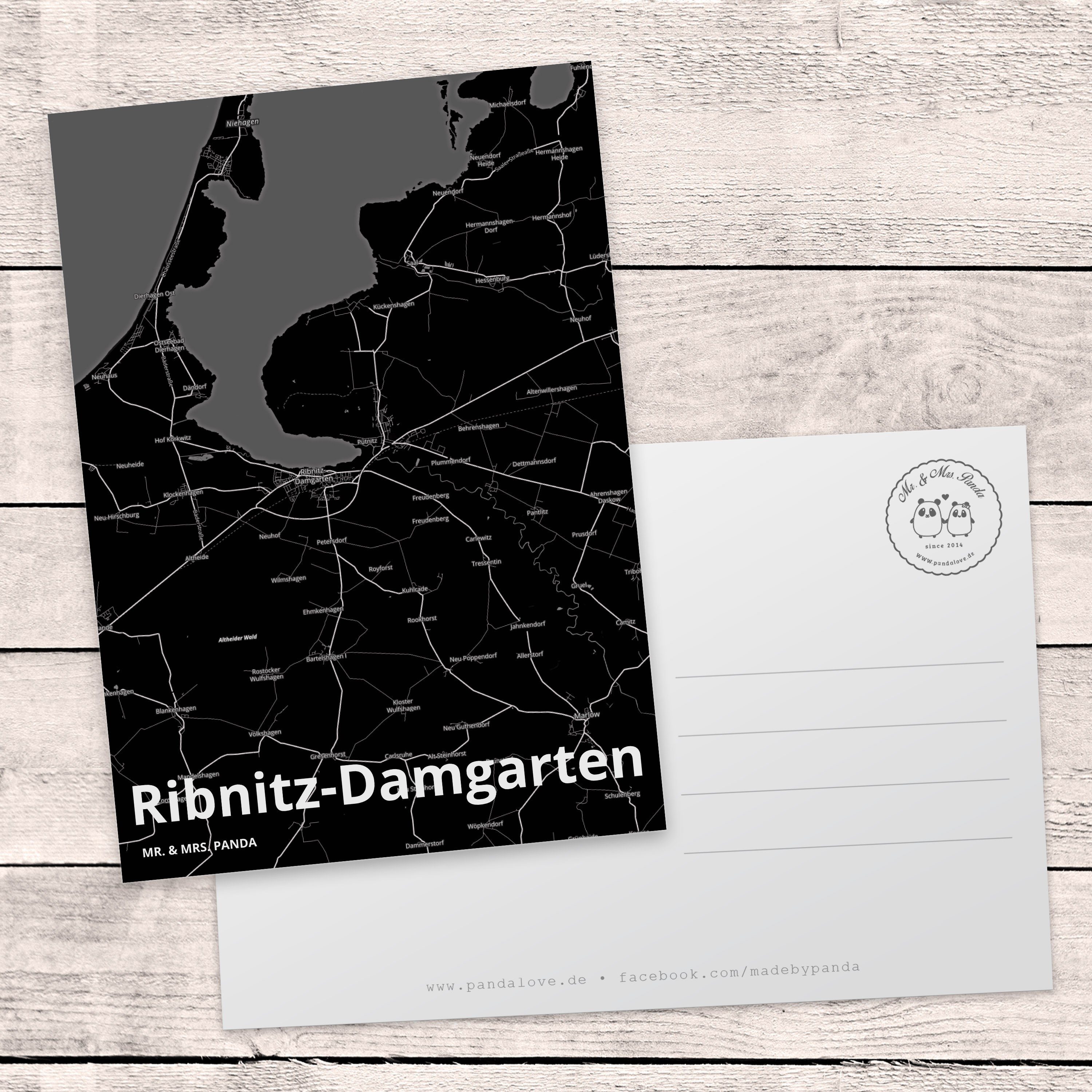 Mr. & Mrs. - Geburtstagskarte Einladung, Ribnitz-Damgarten Grußkarte, Geschenk, Postkarte Panda