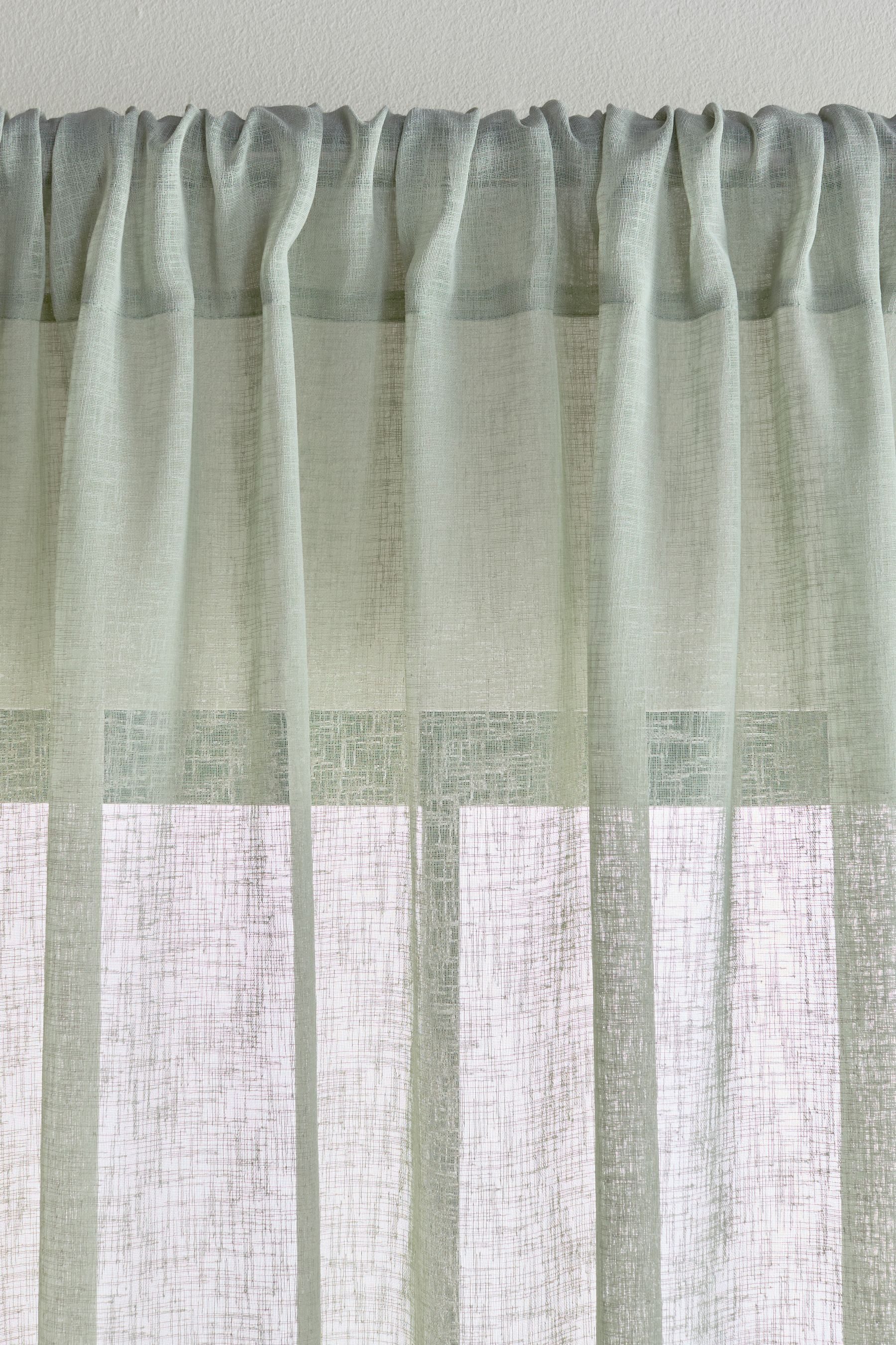 Next Gardine Transparente Voile-Bahnenvorhänge mit Schlaufen (1 St), Stangendurchzug, transparent