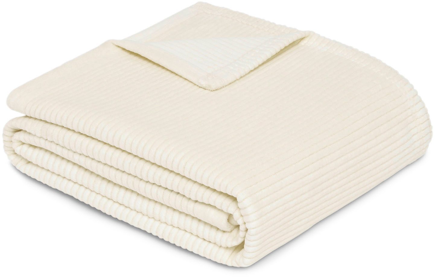 Wohndecke Wohndecke Cordoba, IBENA, Mit trendiger Cord-Struktur, made in Germany