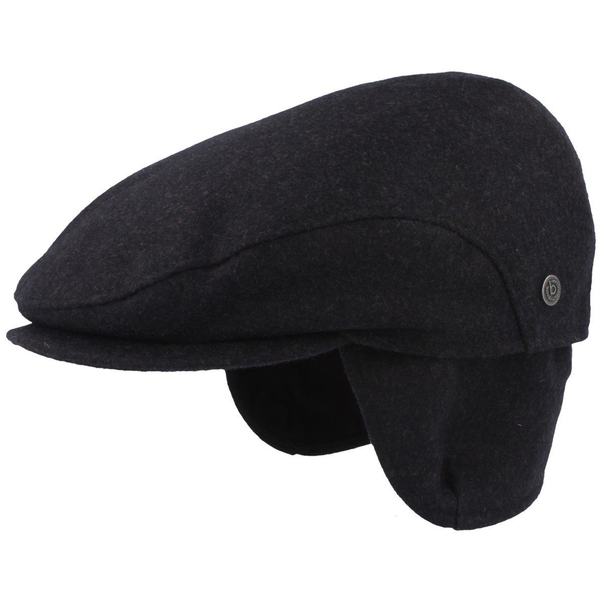 bugatti Schiebermütze einfarbig mit Ohrenschutz und Windstopper
