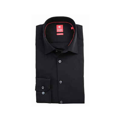 Hatico Businesshemd schwarz comfort fit (1-tlg., keine Angabe)