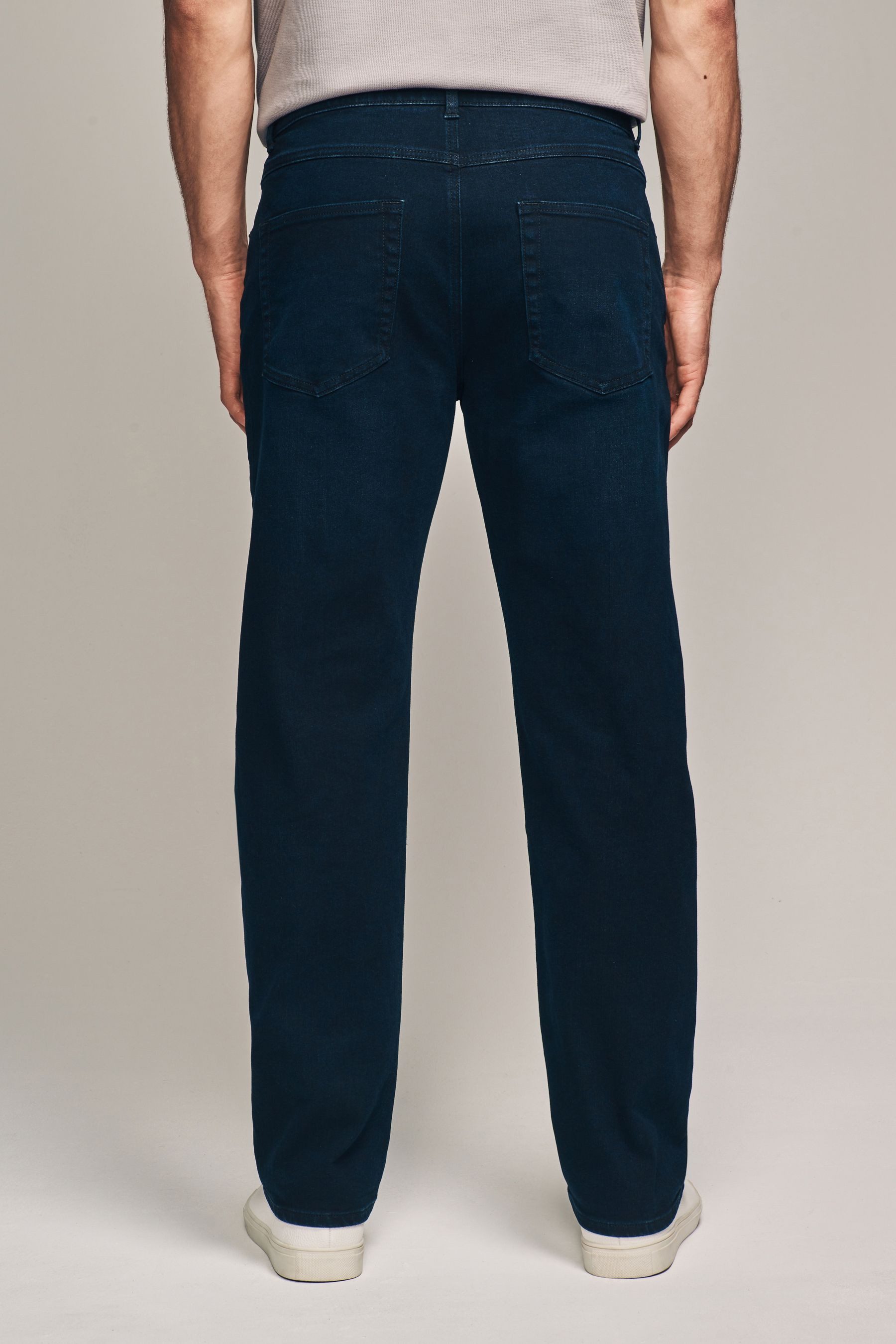 Next Straight-Jeans Straight-Fit Stretch-Jeans mit Gürtel günstig online kaufen