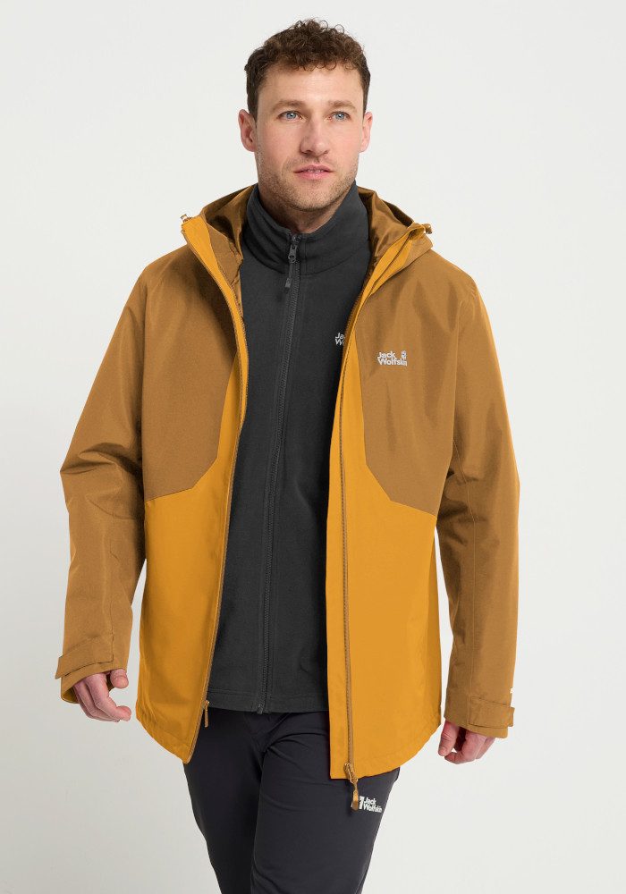 Jack Wolfskin 3-in-1-Funktionsjacke STONETRAIL 3IN1 JKT M für Sportmode und Outdoormode, sportlicher Stil, 3-in-1-Funktionsjacke