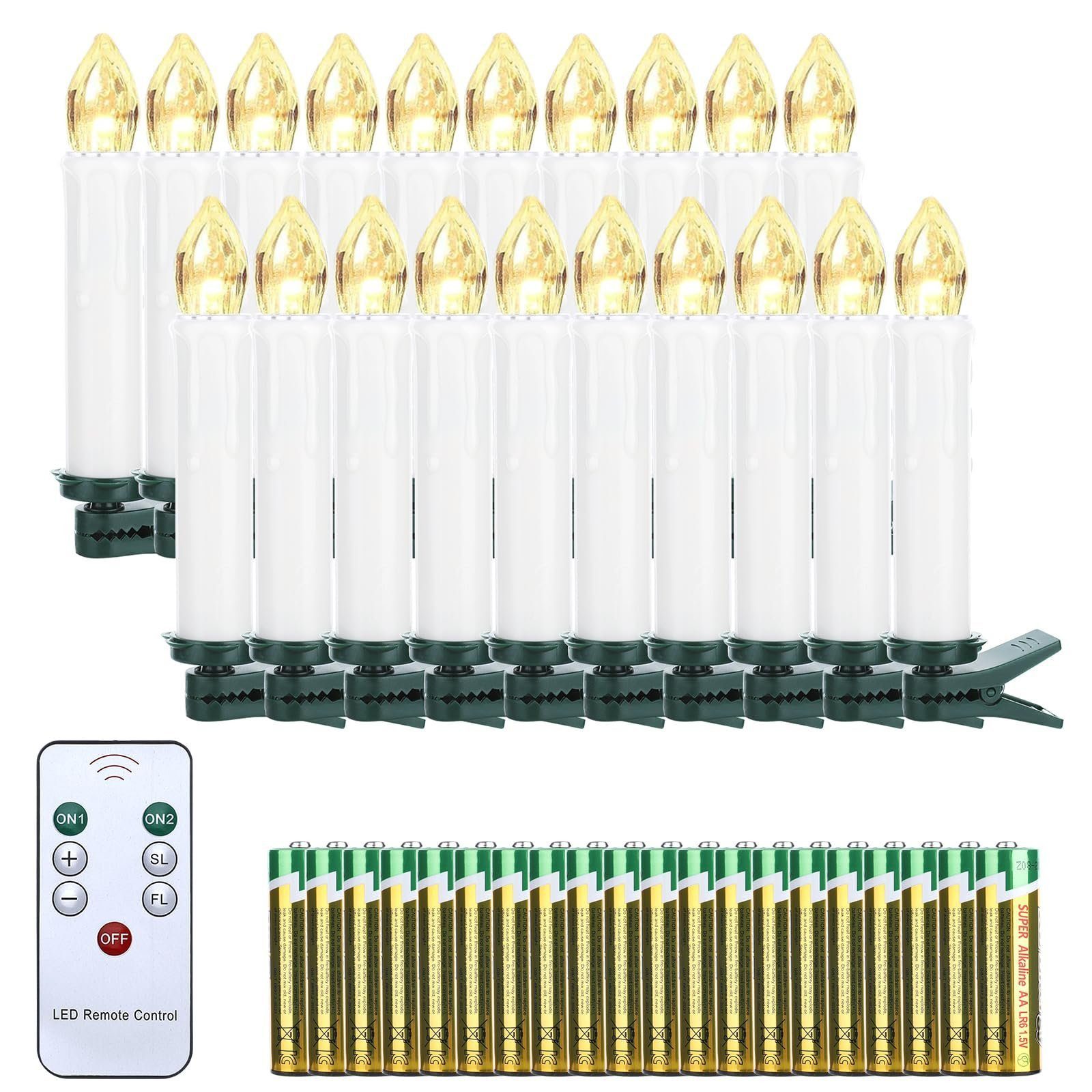 EXTSUD LED-Christbaumkerzen Weinachten LED Kerzen mit günstig online kaufen
