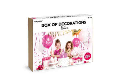 partydeco Papierdekoration, Partyset Princess 31 Teile für Prinzessin Party pink