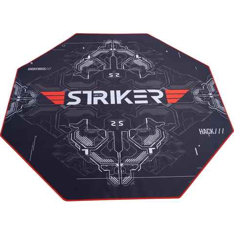Hyrican Bodenschutzmatte Hyrican Striker Gaming Stuhlunterlage/Bodenschutzmatte 1100x1100x2mm, 8- eckige Form