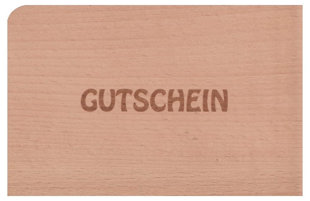 holzpost GmbH Postkarte Holzpostkarte "Gutschein"