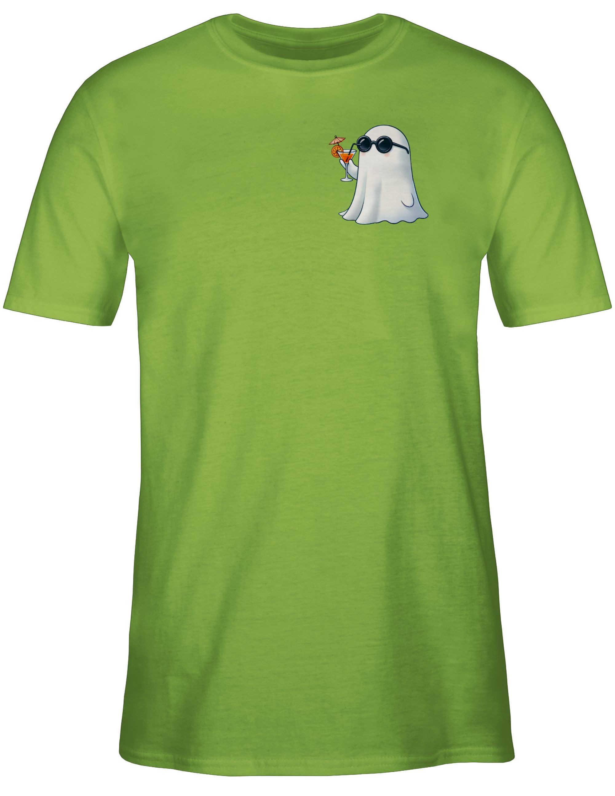 Shirtracer T-Shirt Boo Aperol, Spooky Spritz, Geisterstunde mit Aperol, Halloween Fun Party & Alkohol Herren