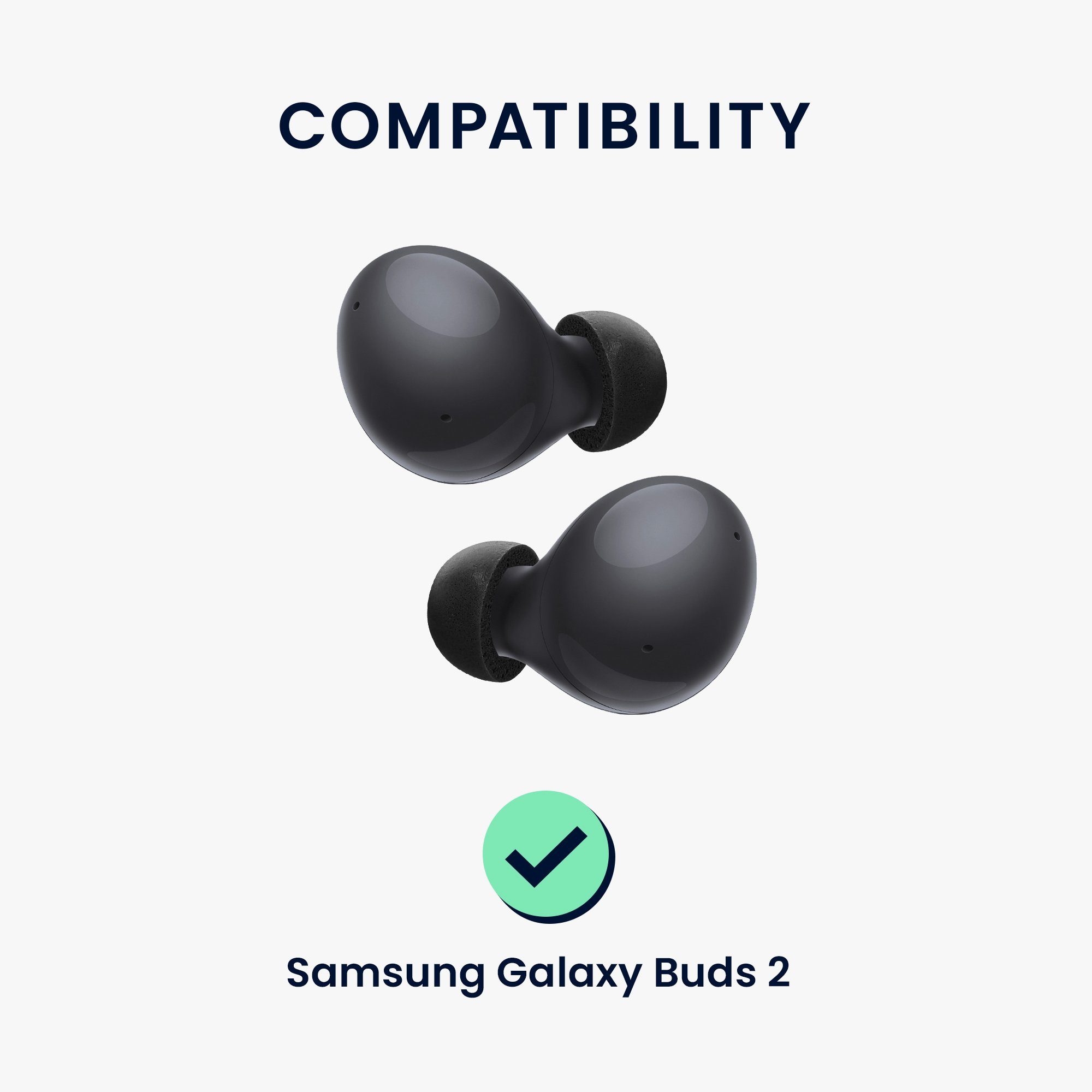kwmobile 6x Ersatz In Ear Kopfhörer für Samsung Galaxy Buds 2 Kopfhörer (3 Größen)