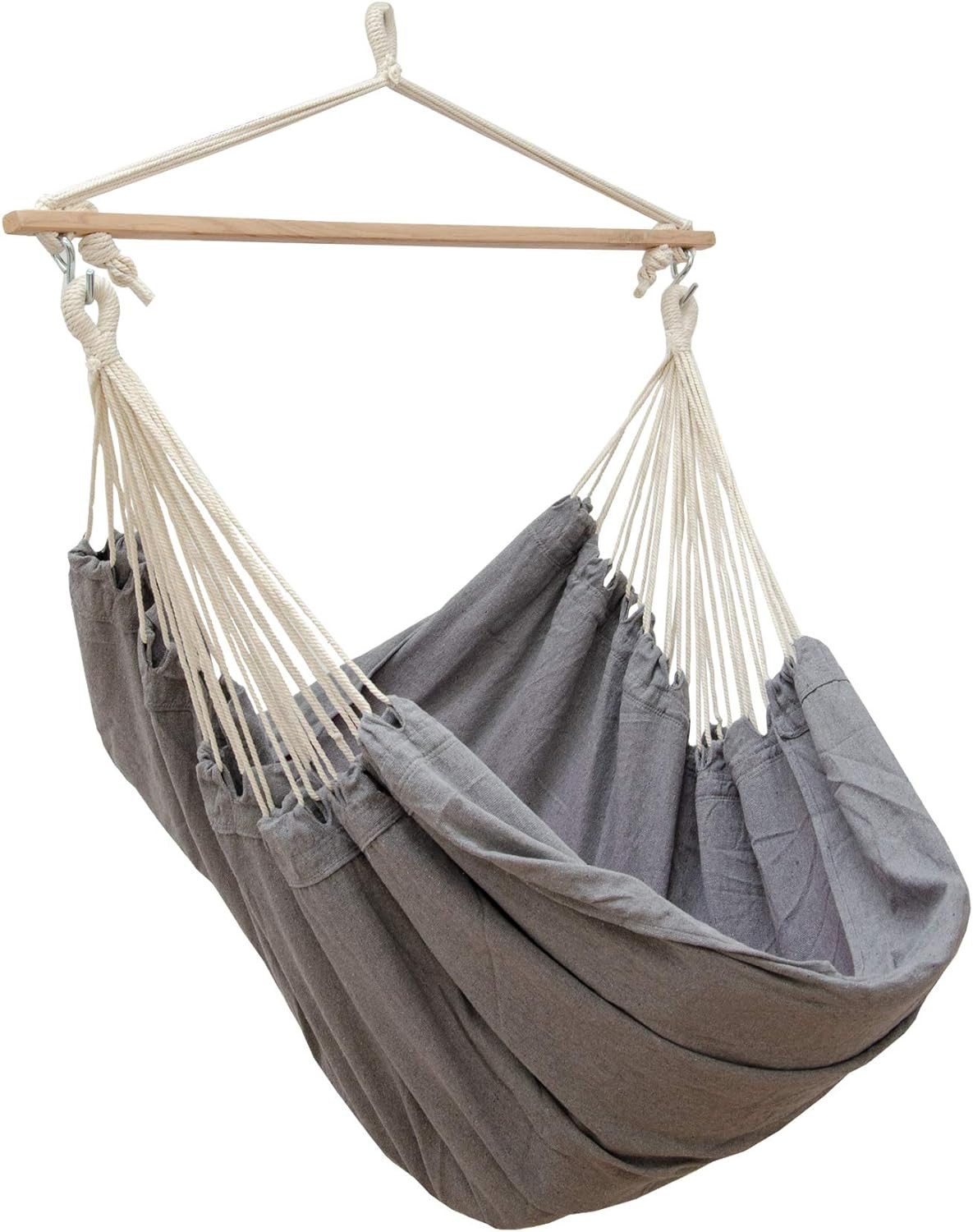 AMANKA Hängestuhl für 2 Personen: XL Outdoor Hängesessel bis 150 kg - Garten und Balkon, 185 x 130 cm Hängesitz für Kinder und Erwachsene - 360° Relaxsessel