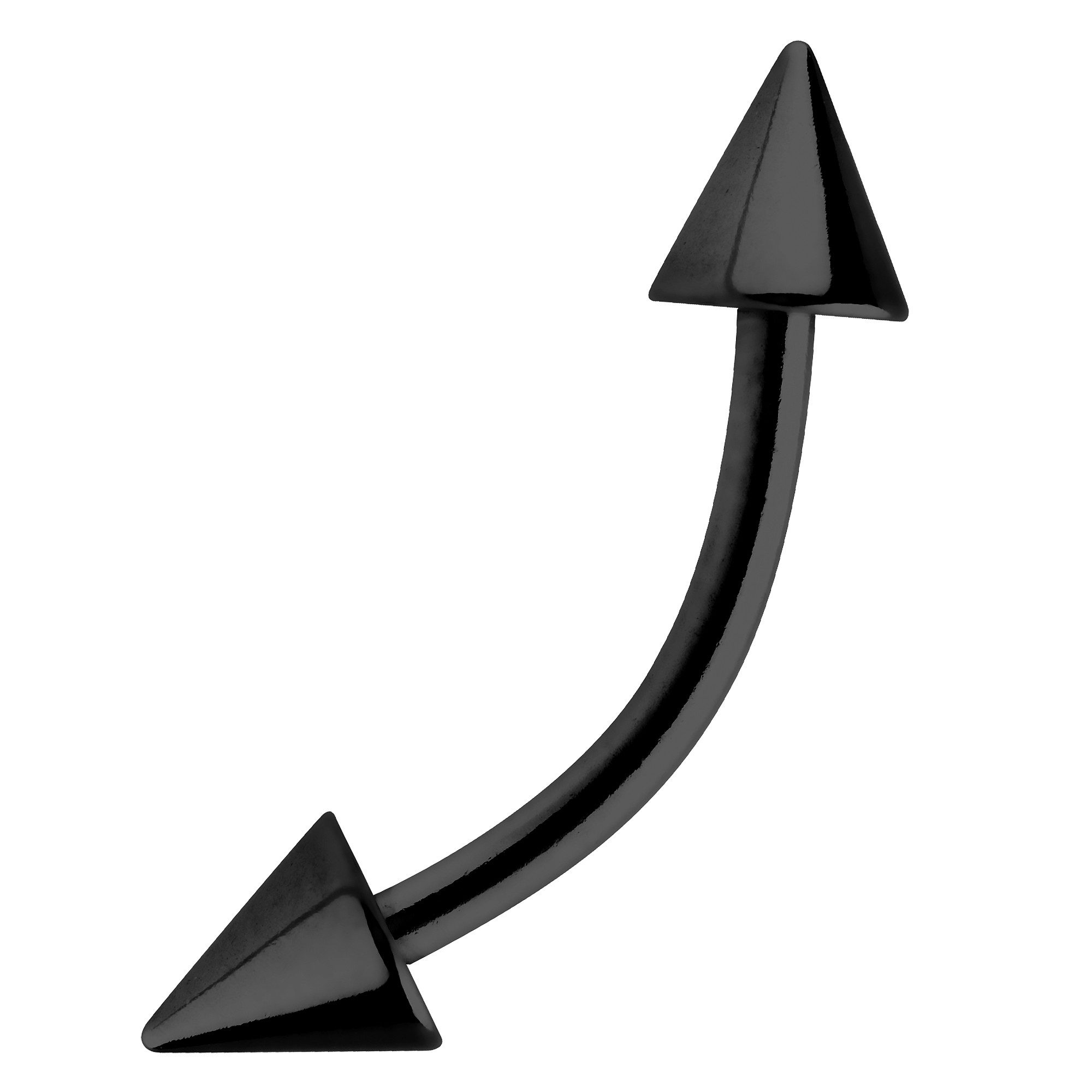 Taffstyle Augenbrauenpiercing Augenbrauenpiercing Eyebrow Spitzen Schwarz günstig online kaufen